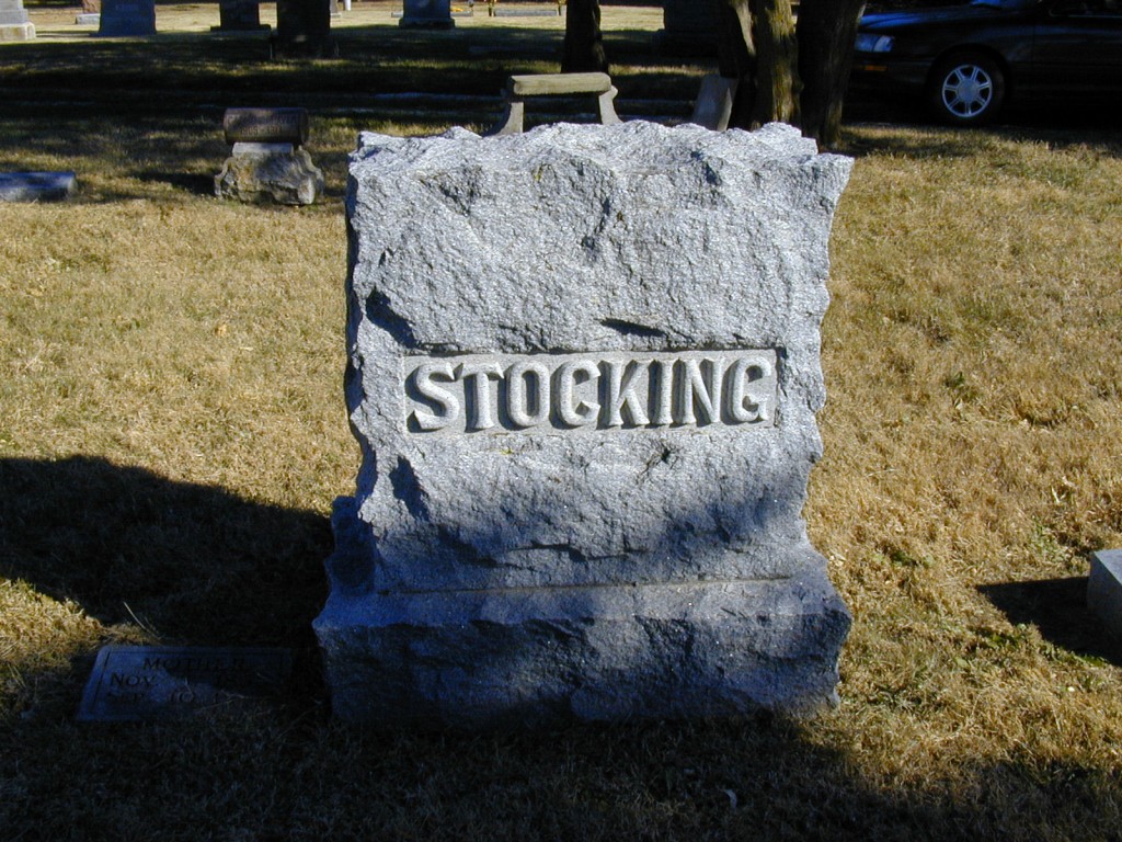 Roderick & Frances Stocking's Tombstone