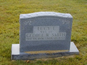 69 - Lucy Smith, Wife of George W. Smith, buried in Temple Hill Baptist Cemetery, Temple Hill, Barren County, KY