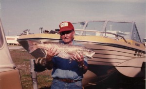 Daryl Jones, Sr., fishing at Aransas Pass, Texas 
