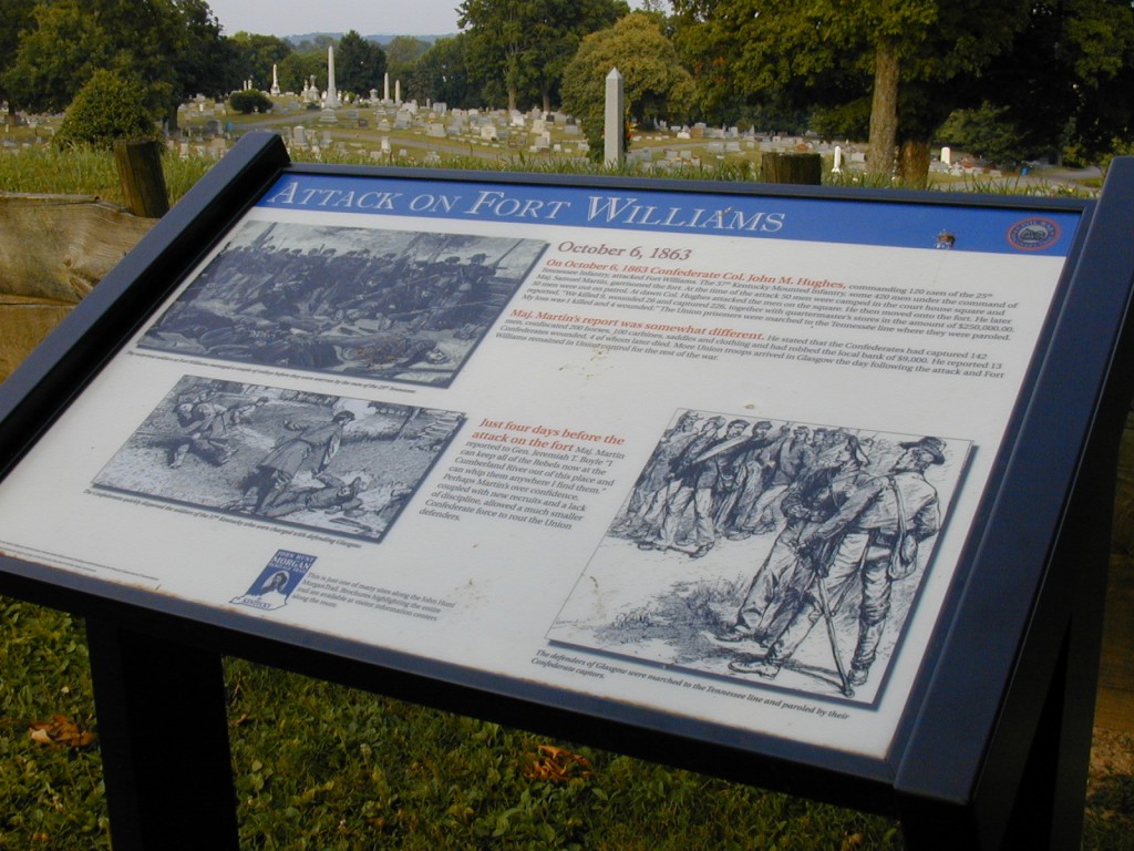 72 - Fort Williams Memorial Marker, Glasgow, Barren County, Kentucky