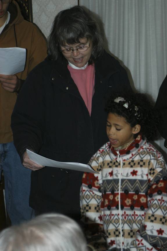 Sherry and Savvy Christmas Caroling with the church