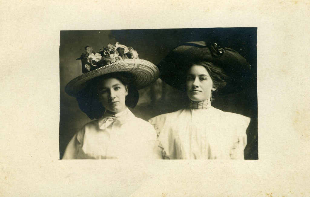 Myrtle Rose and her McBride cousin - Myrtle is the daughter of Abraham Dorsey "Doss" and Alfreda Jane McBride Rose