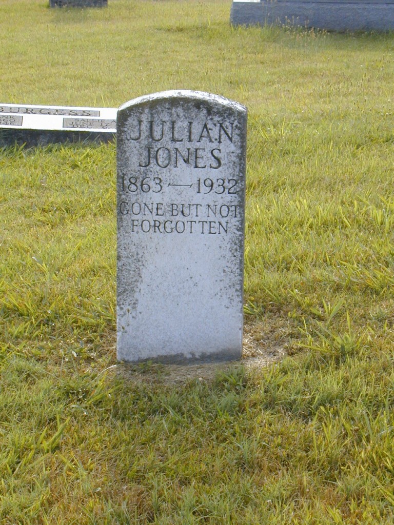 Julian Jones, Caney Fork Baptist Cemetery