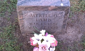 Myrtle Lamb - Osborne Cemetery, Sumner County, Kansas