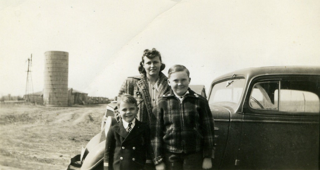 Gary, Dorothy & Fred Stocking - maybe dressed for church