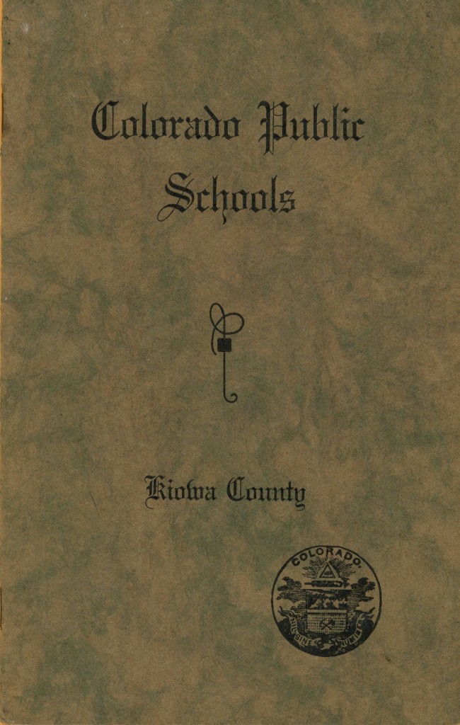 Wimp, Pauline - 1936 Elementary Graduation booklet Front