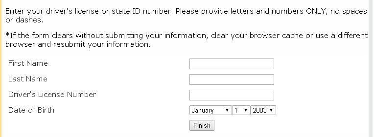 Verification form for Digital Newspaper Access